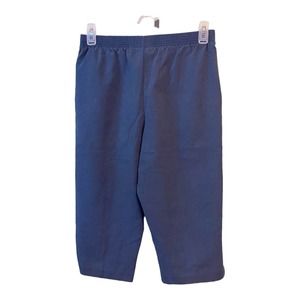 Bend Over Knit Capri Pants Blue Size Medium